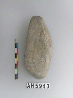 藏品(長條橢圓形石錘)的圖片